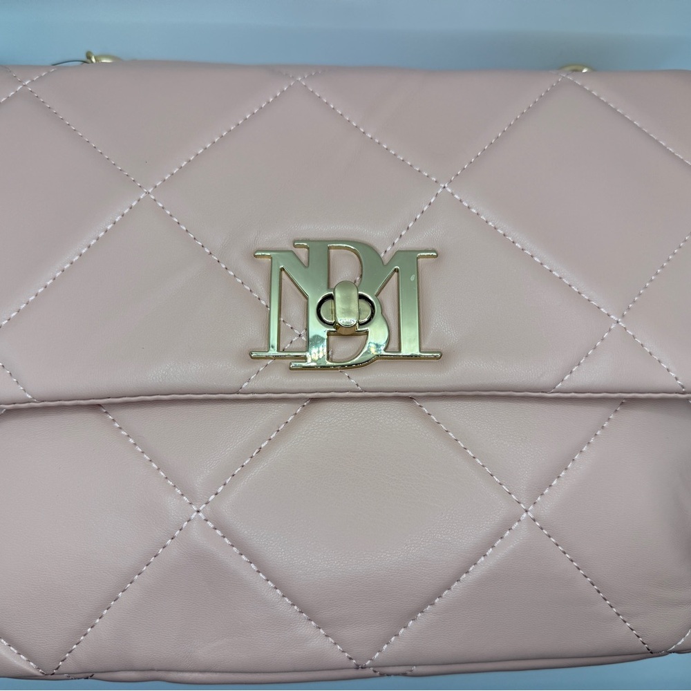 NWT Badgley Mischka Quilted Crossbody - Blush - Picture 7 of 10